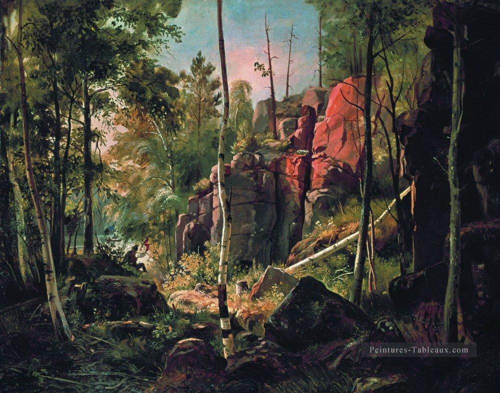 vue de l’île de valaam kukko 1860 1 paysage classique Ivan Ivanovitch Peintures à l'huile